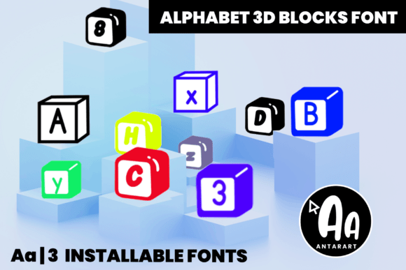 3d Alphabet Building Blocks: A Playful Decorative Font for Makers