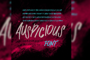 Auspicious Font Review: A Stylish Script for Brand Identity