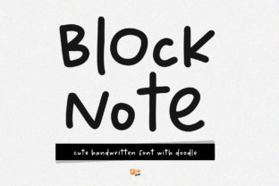 Block Note: A Handwritten Font for Makers and Sellers