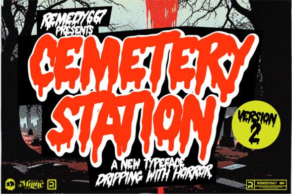 Cemetery Station: A Horror Typeface for Bold Marketing