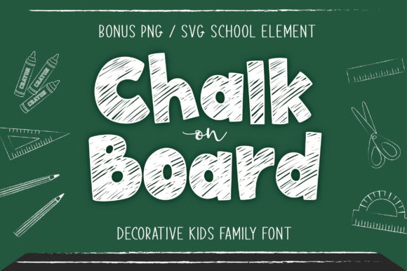 Chalk on Board: A Playful Typeface for Editorial Design