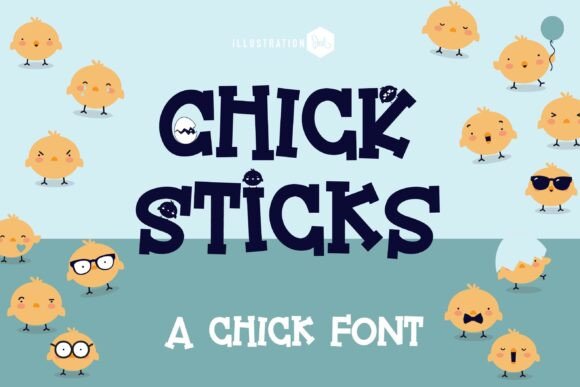 Chick Sticks: A Whimsical Display Font