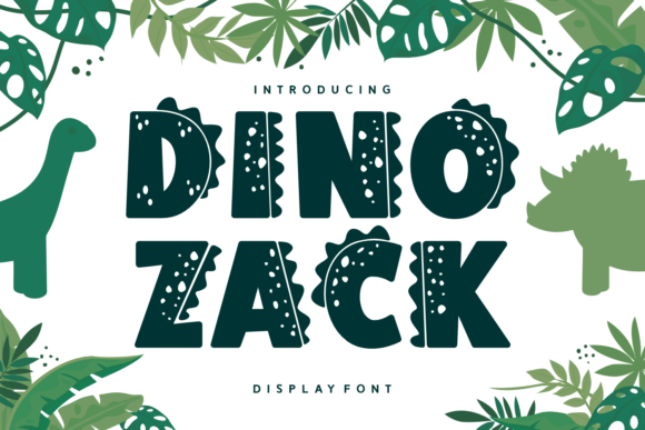 Dino Zack: A Playful Decorative Font for Editorial Design
