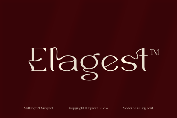 Elagest: A Serif Font for Creative Projects
