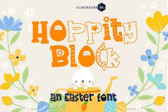 Font with Whimsy: Hoppity Block