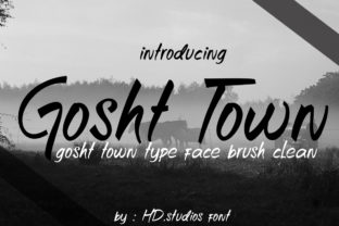Gosht Town: A Modern Script Typeface for Editorial Design