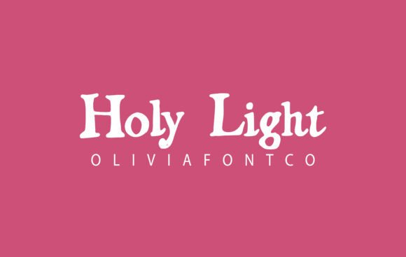 Holy Light: A Serif Font for Elegant Design