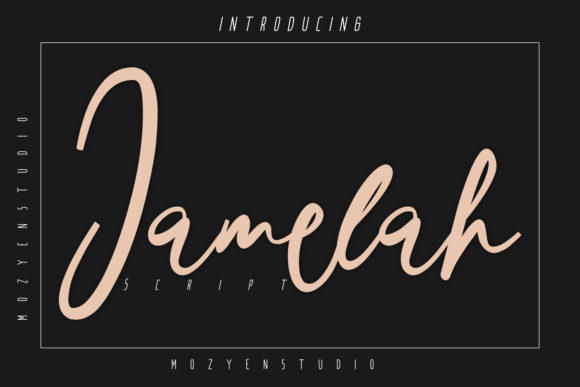 Jamelah Font: Elevating Brand Identity with Handwritten Elegance