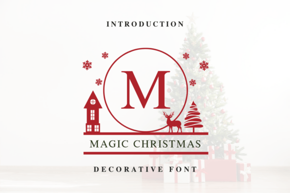 Magic Christmas Monogram: A Festive Font for Web Design