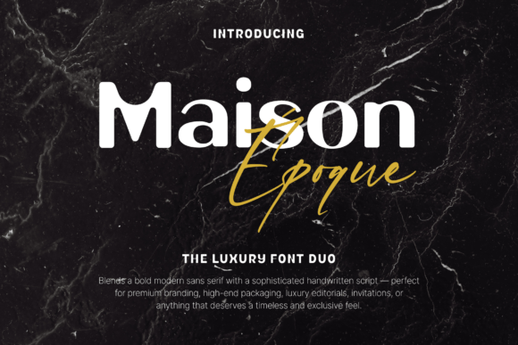Maison Γpoque Duo: A Bold Display Font for Modern Campaigns