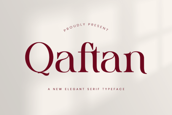Qaftan: A Stylish Serif Typeface