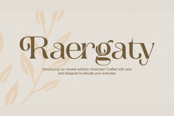 Raergaty: A Serif Font for Editorial Elegance