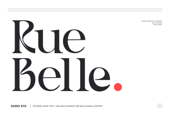 Rue Belle: A Serif Font for Elegant Design