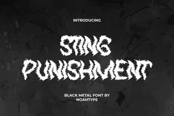 Sting Punishment: A Bold Decorative Font for Brand Impact