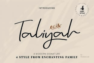 Taliyah Font Review: A Quirky Script for Modern Branding
