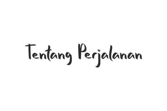 Tentang Perjalanan Font: A Handwritten Typeface for Branding