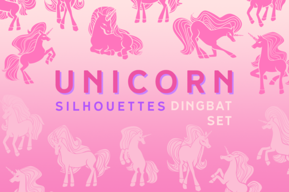 Unicorn Silhouettes Dingbat: A Magical Typeface for Web Design