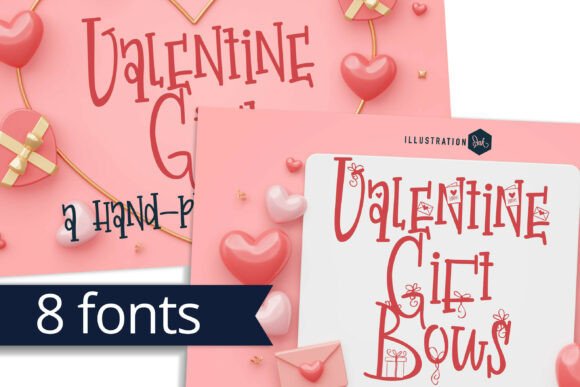 Valentine Gift Bows: A Whimsical Typeface for Makers