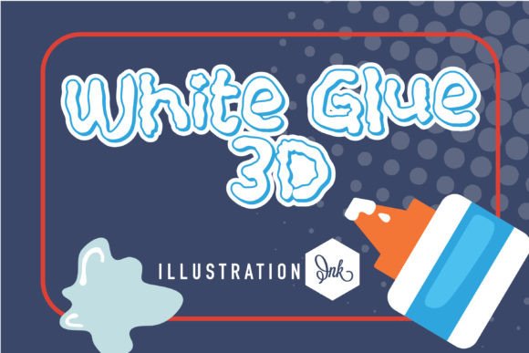 White Glue 3d: A Tactile Script for Bold Branding